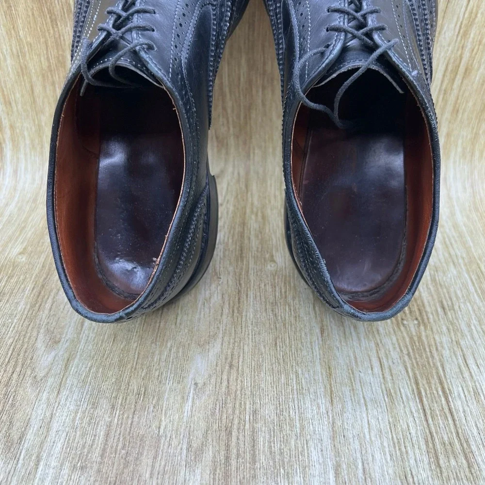 Allen Edmonds McAllister Men's Size 10.5 D Black Oxford Wingtip Brogue 6205